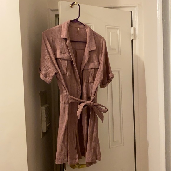 Purple belted cardigan dress - Picture 1 of 3